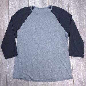 lululemon athletica Gray and Black Long Sleeve Tee